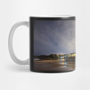 Caswell Bay on Gower in Wales at Night Mug